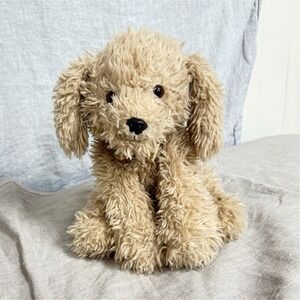 FAO Schwarz Medium Plush Dog Stuffed Animal Gold Bow 14-24in 2021 PA-14331